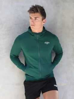 Full Zip Training Hoodie - Dark Green -Trend Wear Sales 2891Green 05D