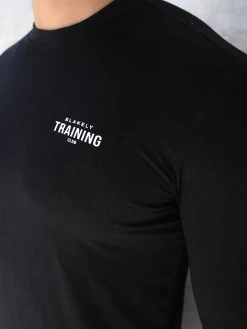 Long Sleeve Training T-Shirt - Black -Trend Wear Sales 2896Black 01D