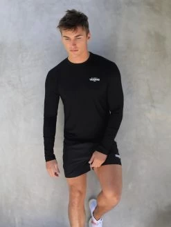 Long Sleeve Training T-Shirt - Black -Trend Wear Sales 2896Black 04D
