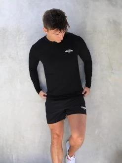 Long Sleeve Training T-Shirt - Black -Trend Wear Sales 2896Black 05D