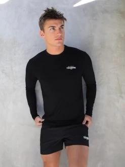 Long Sleeve Training T-Shirt - Black -Trend Wear Sales 2896Black 06D