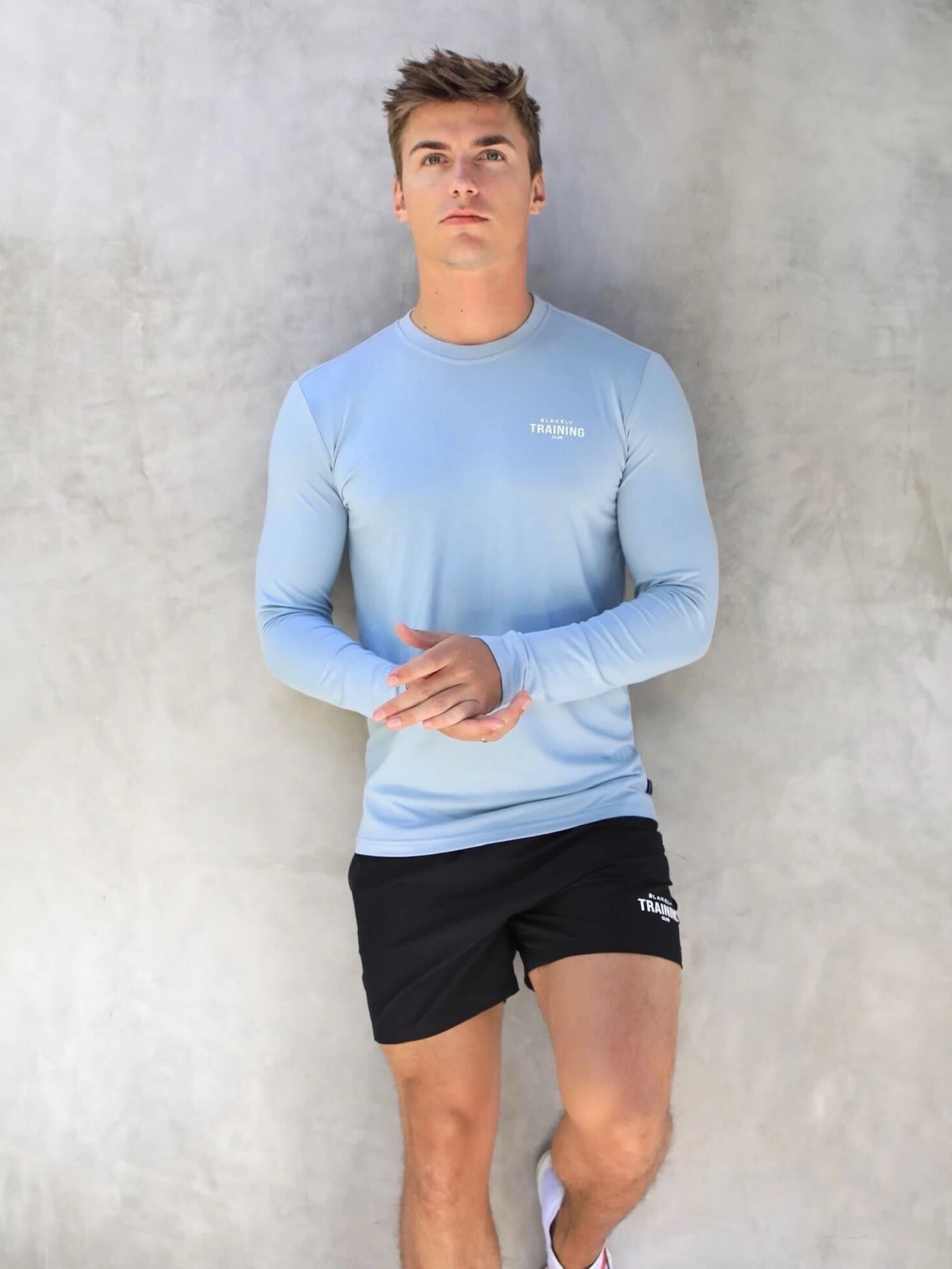 Long Sleeve Training T-Shirt - Light Blue 4 Long Sleeve Training T-Shirt - Light Blue - Image 2