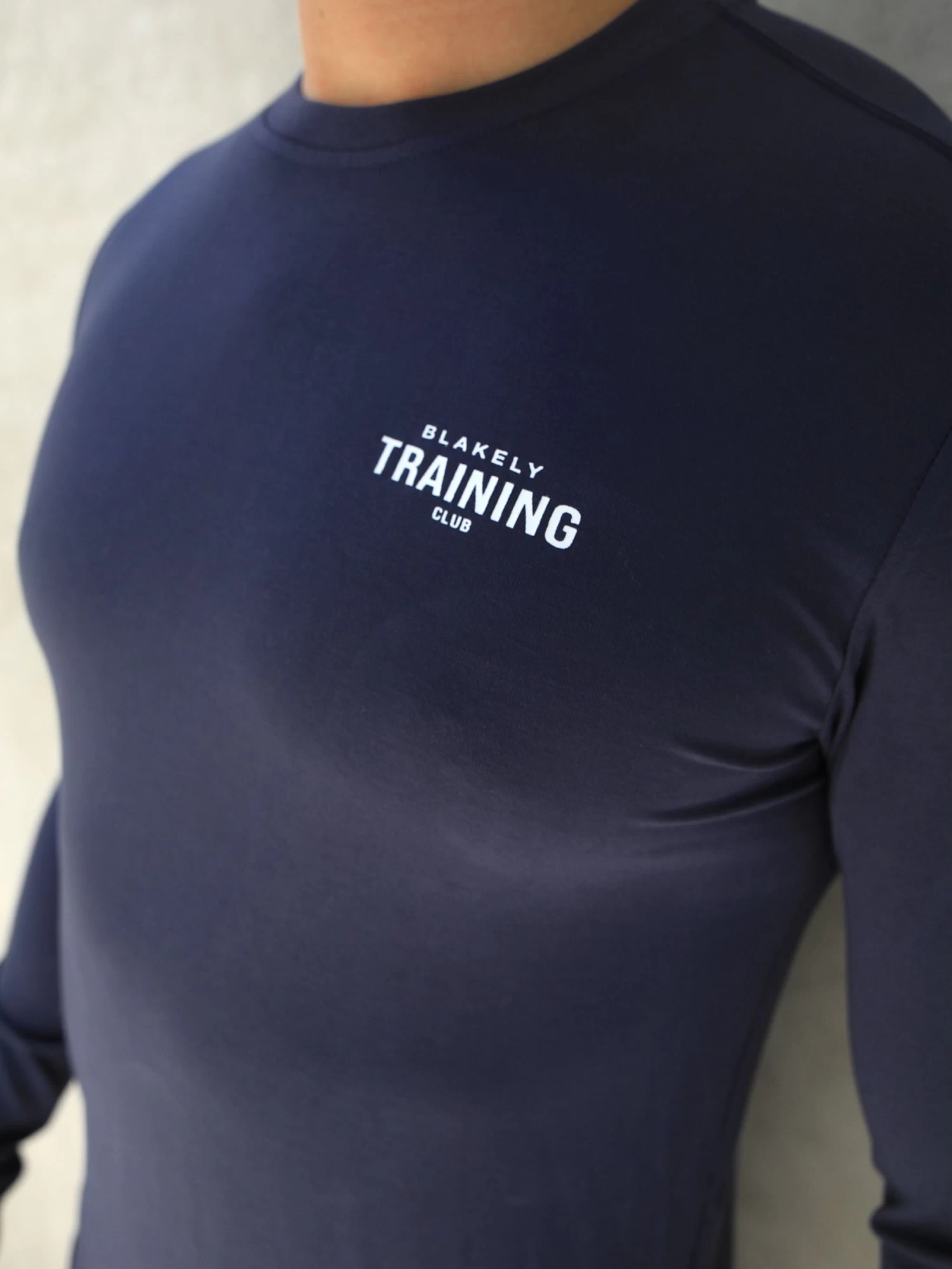 Long Sleeve Training T-Shirt - Navy 5 Long Sleeve Training T-Shirt - Navy - Image 3
