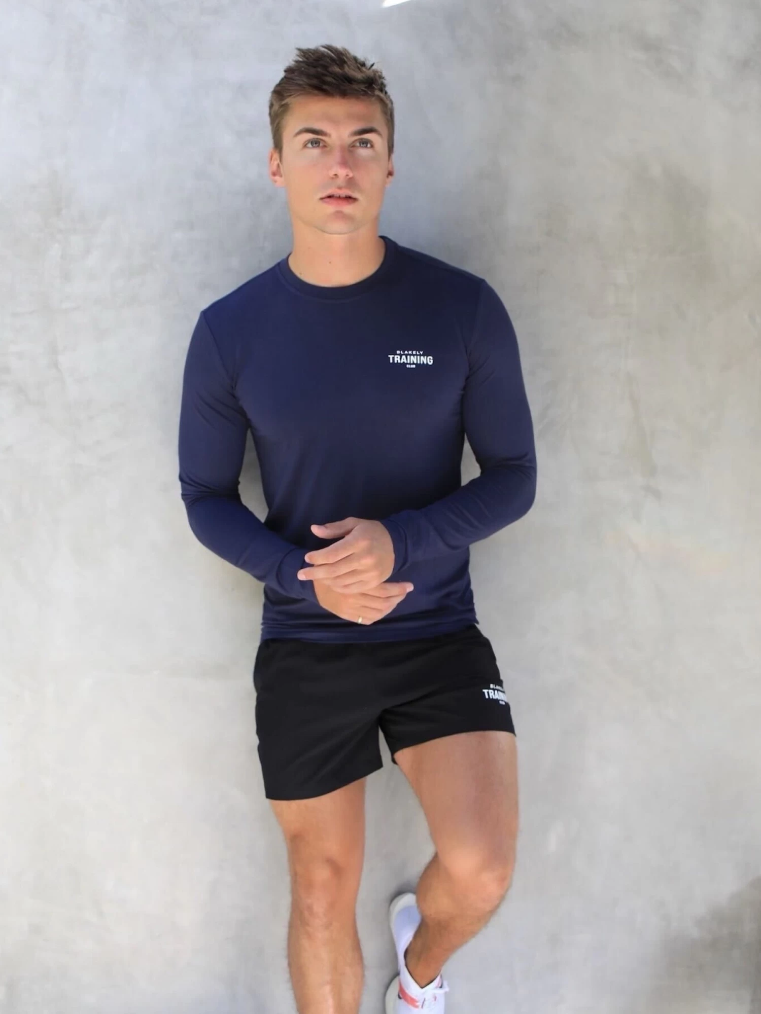 Long Sleeve Training T-Shirt - Navy 4 Long Sleeve Training T-Shirt - Navy - Image 2