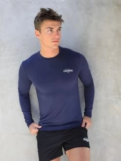 Long Sleeve Training T-Shirt - Navy 11 Long Sleeve Training T-Shirt - Navy -Trend Wear Sales 2896Navy 03D