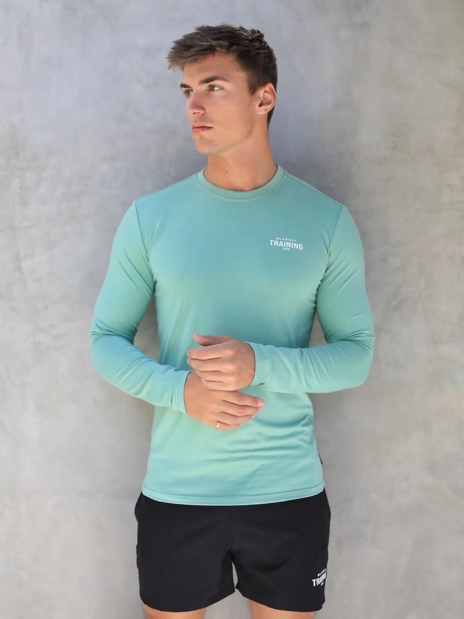 Long Sleeve Training T-Shirt - Sage Green 3 Long Sleeve Training T-Shirt - Sage Green