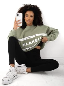 Serena Oversized Jumper - Olive -Trend Wear Sales 2923BOlive 03D