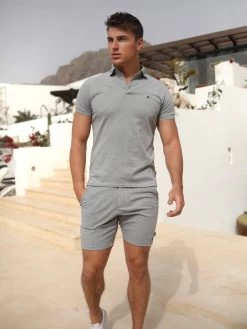 Sorrento Polo Shirt - Marl Grey 10 Sorrento Polo Shirt - Marl Grey -Trend Wear Sales 2930MarlGrey 05D