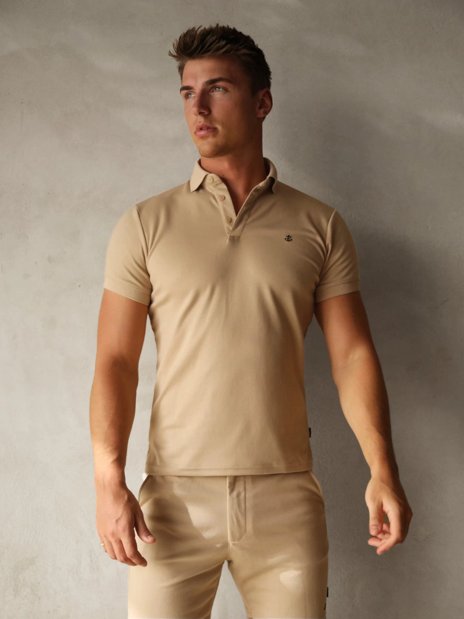 Sorrento Polo Shirt - Sand 4 Sorrento Polo Shirt - Sand - Image 2