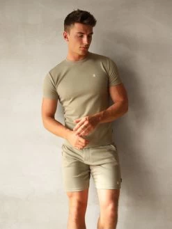 Sorrento T-Shirt - Light Khaki -Trend Wear Sales 2932Khaki 01D