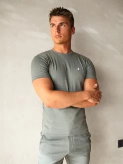 Sorrento T-Shirt - Marl Blue -Trend Wear Sales 2932MarlBlue 01D