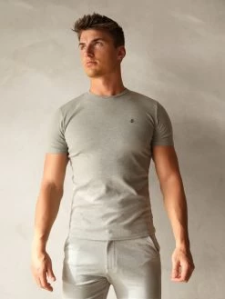 Sorrento T-Shirt - Marl Grey -Trend Wear Sales 2932MarlGrey 03D