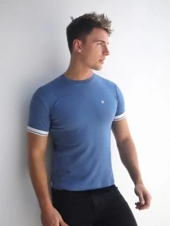 Paolo T-Shirt - Blue -Trend Wear Sales 2938BLUE 02D
