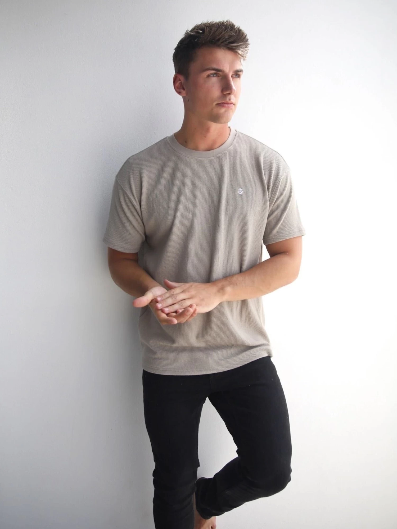 Matteo Relaxed T-Shirt - Tan 8 Matteo Relaxed T-Shirt - Tan - Image 6