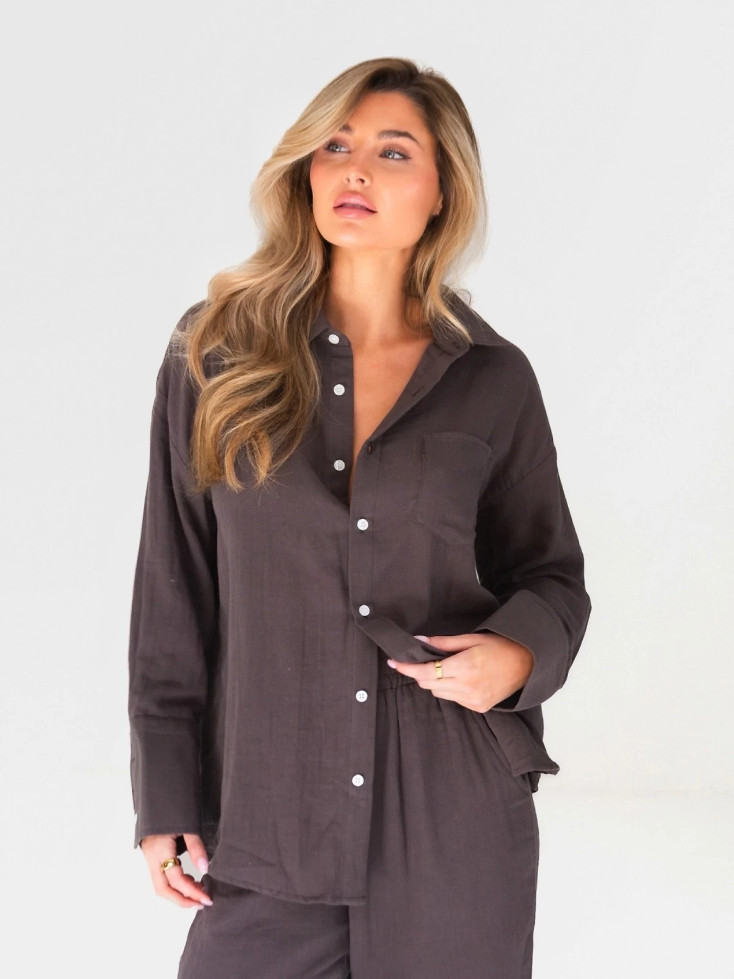 Camilla Shirt - Mocha 3 Camilla Shirt - Mocha