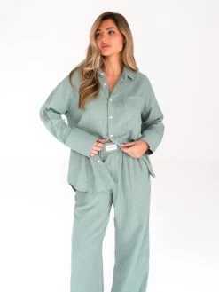 Camilla Shirt - Sage Green 14 Camilla Shirt - Sage Green -Trend Wear Sales 2964Sage 03D