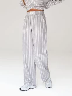 Elena Stripe Trousers - Light Brown 12 Elena Stripe Trousers - Light Brown -Trend Wear Sales 2966Khaki 04D
