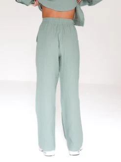 Camilla Trousers - Sage Green -Trend Wear Sales 2966Sage 01D
