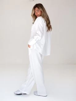 Camilla Trousers - White -Trend Wear Sales 2966White 01D