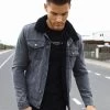 Daytona Denim Jacket - Grey -Trend Wear Sales 400BGREY