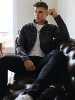 Soho Denim Jacket - Grey -Trend Wear Sales 410Grey3D NewWebSize