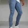 Vol. 7 Skinny Ripped Jeans - Blue