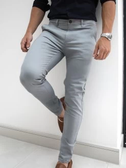 Stretch Chino - Light Grey -Trend Wear Sales 831LightGrey2