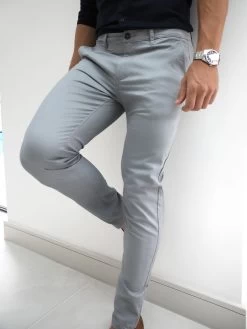 Stretch Chino - Light Grey -Trend Wear Sales 831LightGrey3