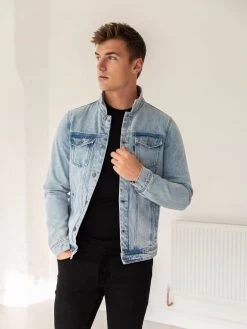 Brooklyn Denim Jacket - Blue 12 Brooklyn Denim Jacket - Blue -Trend Wear Sales 832aBlue 04D