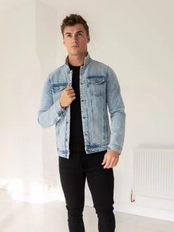 Brooklyn Denim Jacket - Blue 15 Brooklyn Denim Jacket - Blue -Trend Wear Sales 832aBlue 07D