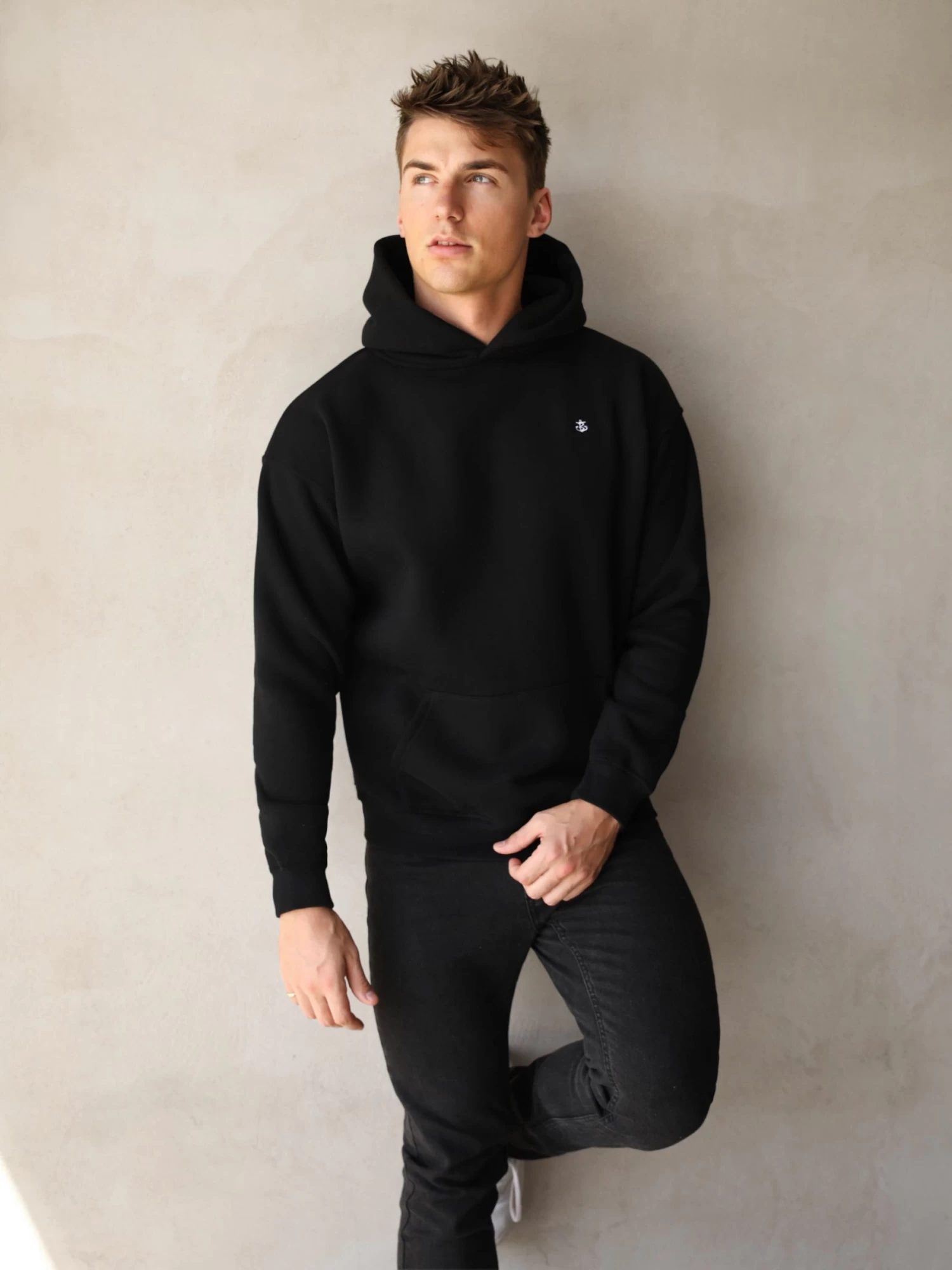 Anchor Relaxed Hoodie - Black 6 Anchor Relaxed Hoodie - Black - Image 4