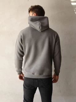 Anchor Relaxed Hoodie - Charcoal -Trend Wear Sales 836AGrey 04D