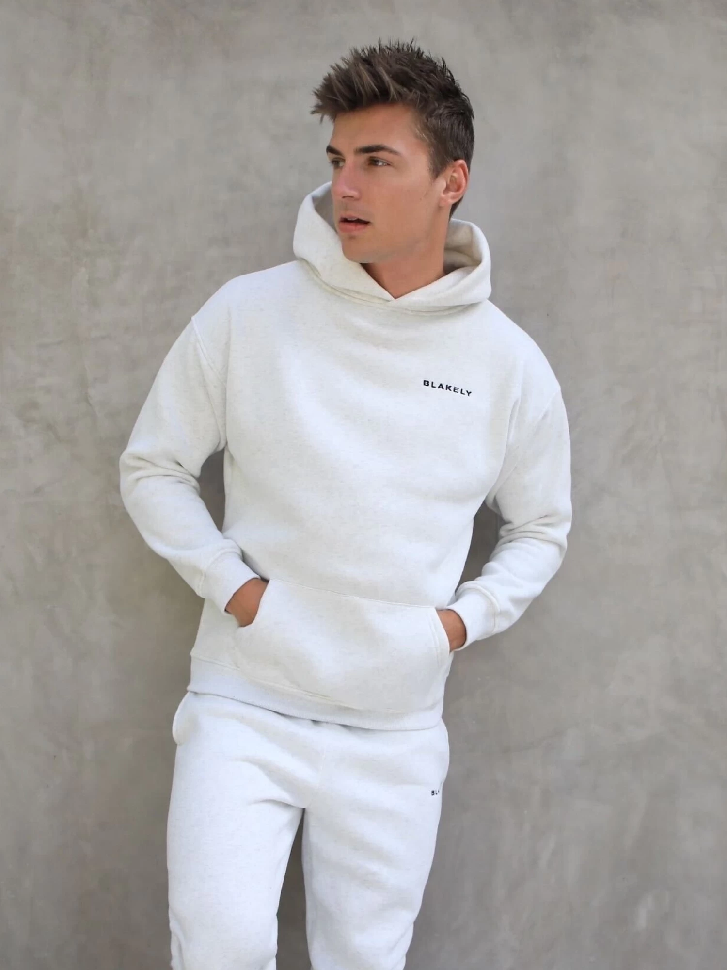 Series Relaxed Hoodie - Marl White 4 Series Relaxed Hoodie - Marl White - Image 2