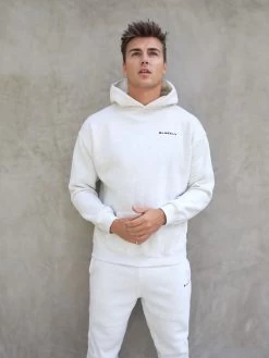 Series Relaxed Hoodie - Marl White 12 Series Relaxed Hoodie - Marl White -Trend Wear Sales 836AMMarlwhite 05D