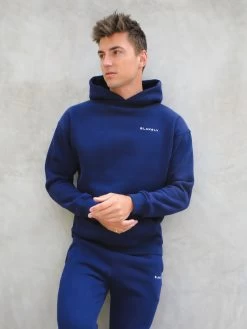 Series Relaxed Hoodie - Navy -Trend Wear Sales 836AM Blue 01D