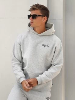 Heritage Relaxed Hoodie - Marl Grey