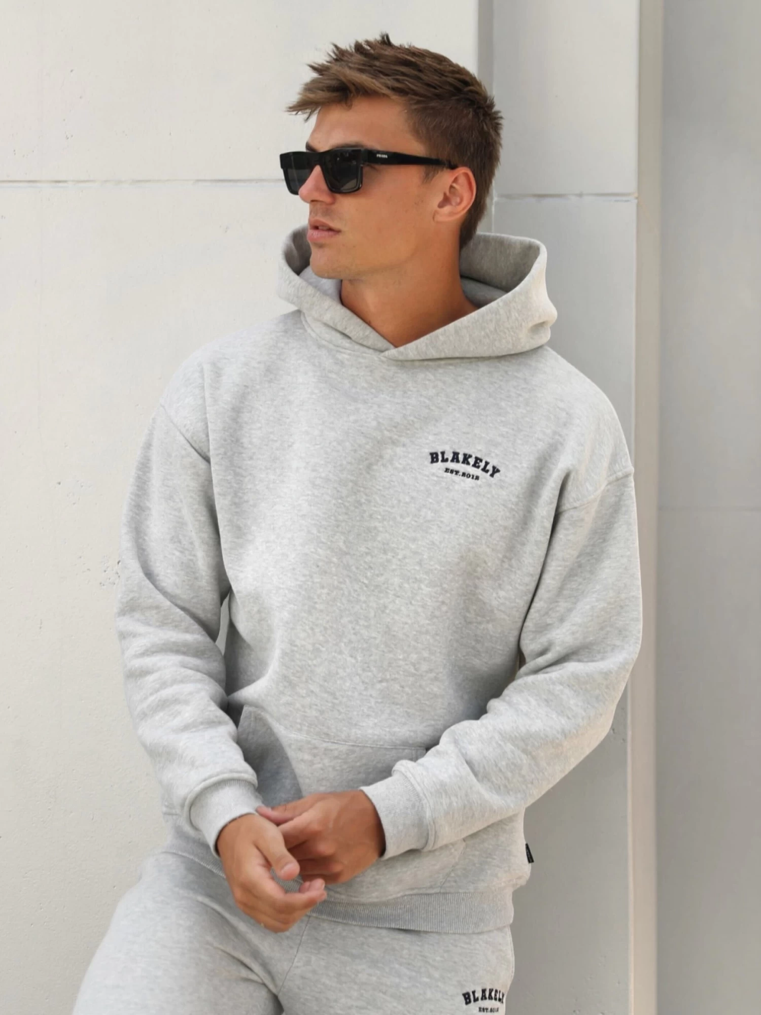 Heritage Relaxed Hoodie - Marl Grey 3 Heritage Relaxed Hoodie - Marl Grey