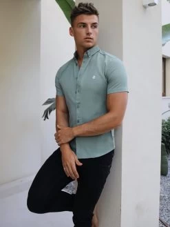 Pretoria Short Sleeve Shirt - Green -Trend Wear Sales 850 7l.green3