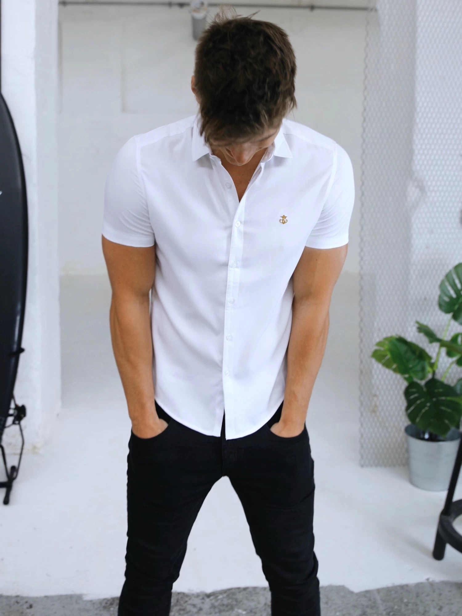 Melbourne Short Sleeve Shirt - White 7 Melbourne Short Sleeve Shirt - White - Image 5