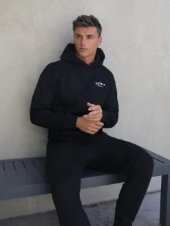 Heritage Relaxed Hoodie - Black -Trend Wear Sales 867VMBlack 01D