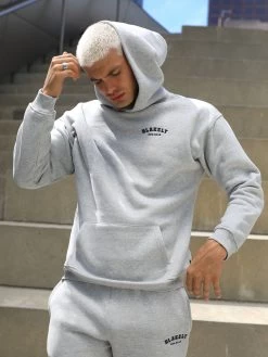 Heritage Relaxed Hoodie - Marl Grey 12 Heritage Relaxed Hoodie - Marl Grey -Trend Wear Sales 867VMMarlGrey 02D