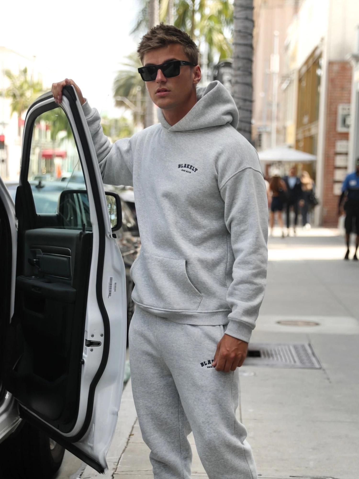 Heritage Relaxed Hoodie - Marl Grey 5 Heritage Relaxed Hoodie - Marl Grey - Image 3