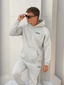 Heritage Relaxed Hoodie - Marl Grey 15 Heritage Relaxed Hoodie - Marl Grey -Trend Wear Sales 867VMMarlGrey D