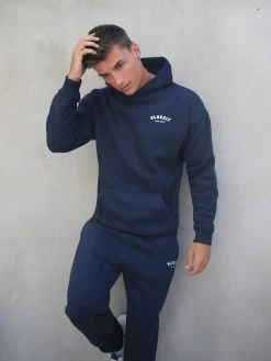 Heritage Relaxed Hoodie - Dark Navy -Trend Wear Sales 867VMNavy 03D