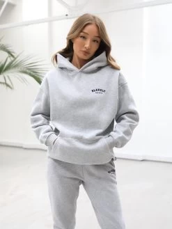 Heritage Oversized Hoodie - Marl Grey -Trend Wear Sales 867VWMarlGrey 17D