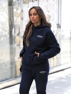 Heritage Oversized Hoodie - Dark Navy -Trend Wear Sales 867VWNavy 09D