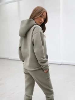 Heritage Oversized Hoodie - Olive -Trend Wear Sales 867VWOlive 01D