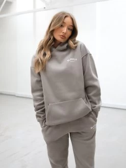 Heritage Oversized Hoodie - Neutral Grey 13 Heritage Oversized Hoodie - Neutral Grey -Trend Wear Sales 867VWSafariGreen 06D