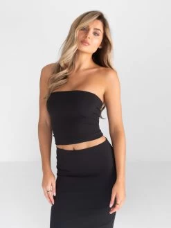Alessia Bandeau Top - Black 10 Alessia Bandeau Top - Black -Trend Wear Sales B118 4BLACK 02D