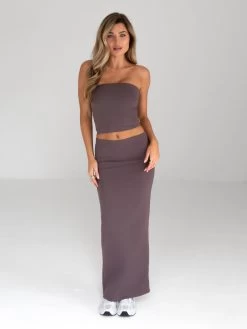 Alessia Bandeau Top - Mocha 10 Alessia Bandeau Top - Mocha -Trend Wear Sales B118 4Brown 01D